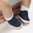 thumbnail image 3 of hirigin Baby Boys First Walking Shoes Solid Color Anti-Slip Soft PU Leather Sneakers for Infant Toddler, 3 of 7