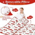 thumbnail image 3 of Red Christmas Truck Pattern Toddler Nap Mats for Kids Preschool,50"x20" Sleeping Mat Bag or Kids,Toddler Sleeping Bag,Toddler Nap Mat or Daycare, 3 of 6