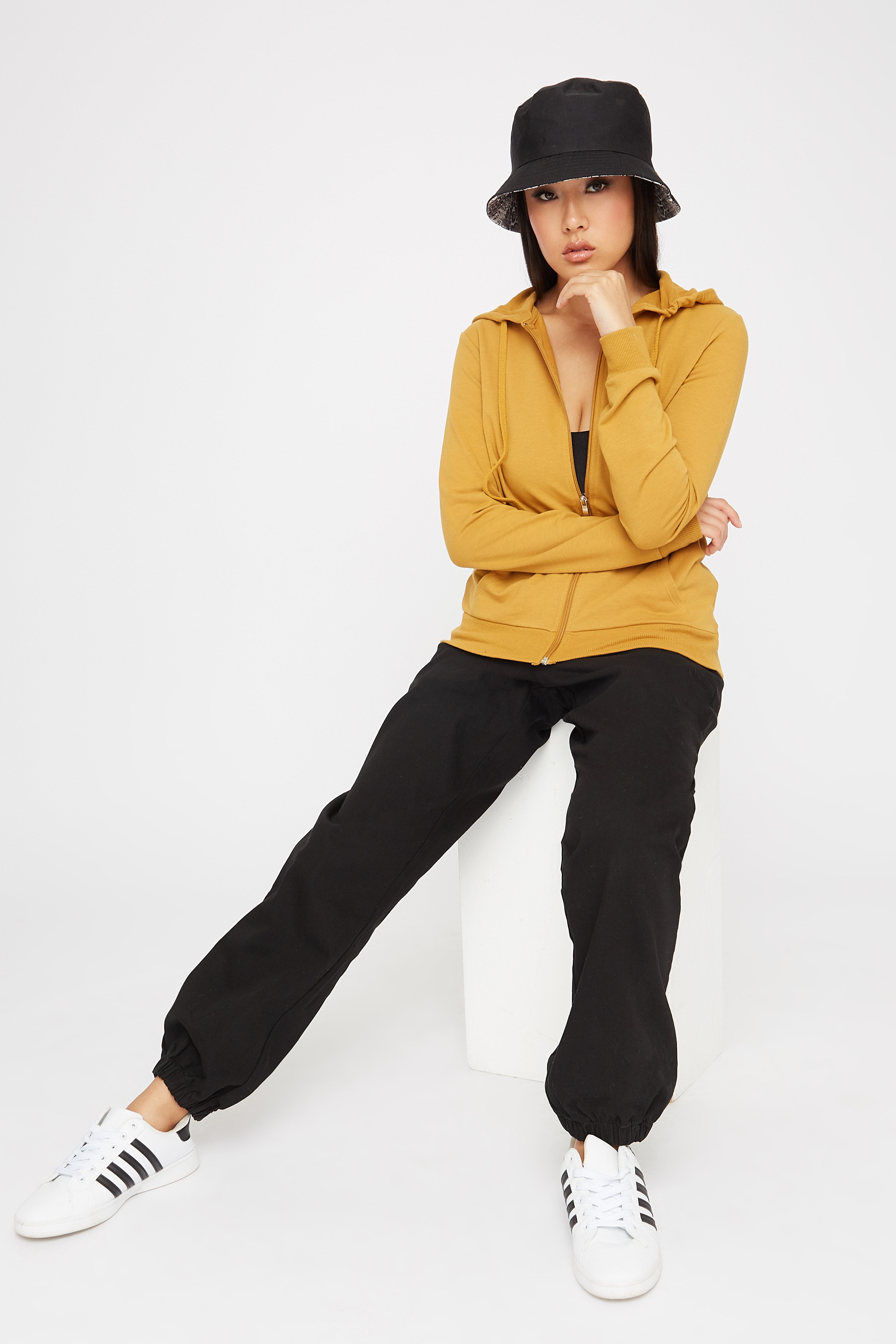 Urban Planet Women's Basic Zip-Up Hooded Sweater | Walmart Canada