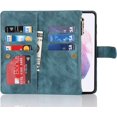 thumbnail image 5 of Samsung Galaxy S21 5G Wallet Case,[9 Card Slots] Removable Adjustable Crossbody Necklace Lanyard Shoulder Strap Zipper Magnetic Leather Case for Samsung Galaxy S21 5G,6.2 inch Blue, 5 of 14