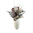 thumbnail image 3 of Home Decor Collection Multicolor Faux Floral Arrangement in Ceramic Vase, 13.8 in H x 8 in W x 8 in D, 3 of 10