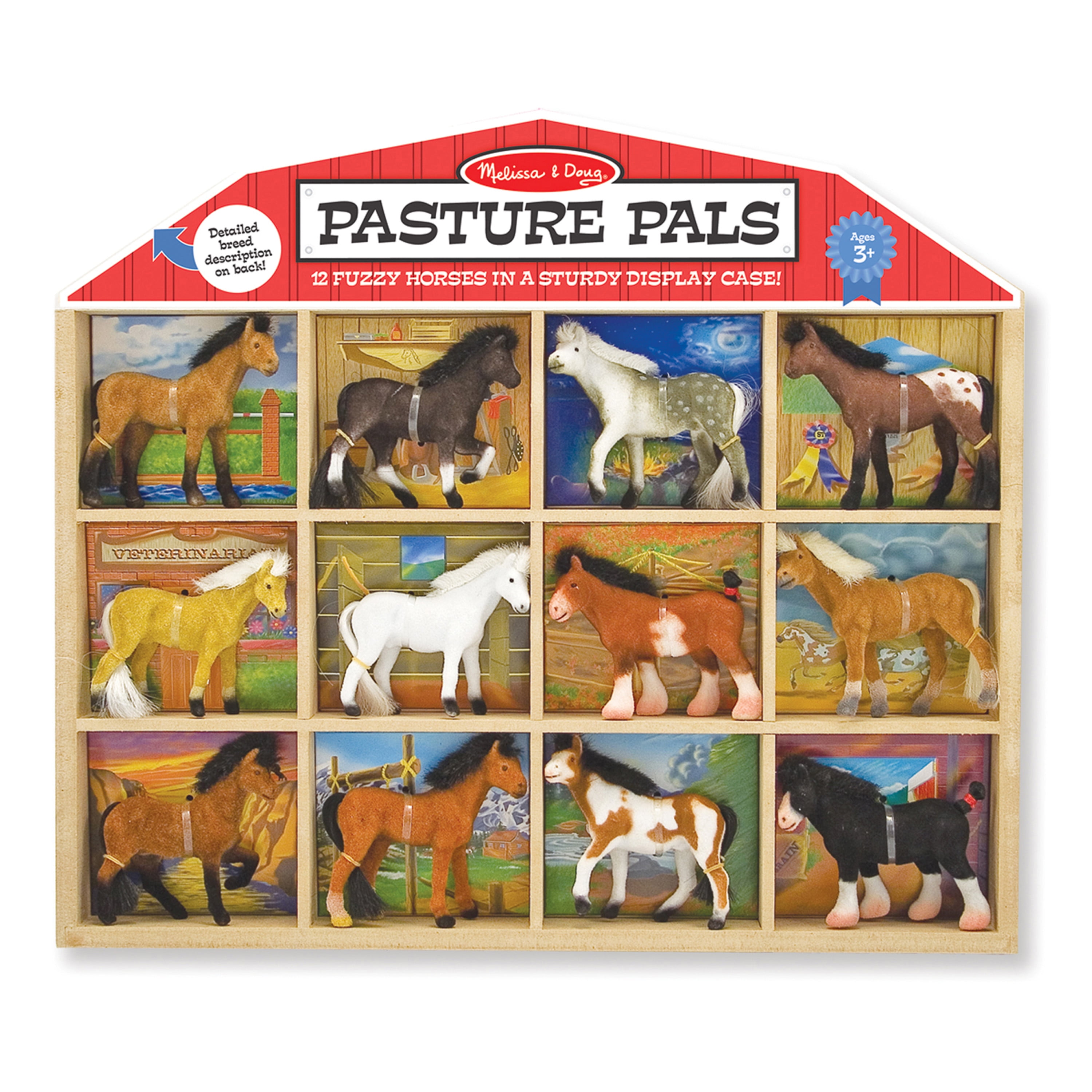 Melissa & Doug Pasto Pals Coleccionable Caballos Pony 12 Pack Set Niño/Niño BN 