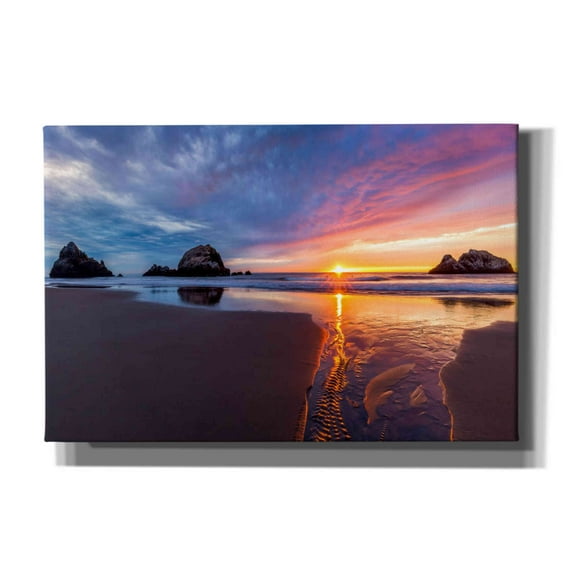 Epic Graffiti 'River of Gold' by Ann Gordon, Giclee Canvas Wall Art, 60"x40"