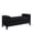 Black, variant on GZXS 51 Inch Upholstered End of Bed Bench with 2 Pillows, Modern Entryway Ottoman Seat with Solid Wood Frame, Boucle Fabric, Beige