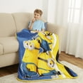 thumbnail image 3 of Minions Kids Fleece Throw Blanket, 46 x 60, Blue and Yellow, Universal, 3 of 6