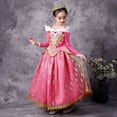 thumbnail image 4 of Vestido de Cosplay de La Bella Durmiente para niñas, mangas largas, hombros descubiertos, regalo de Halloween y Navidad, ropa de princesa de fiesta de lujo, 4 of 4