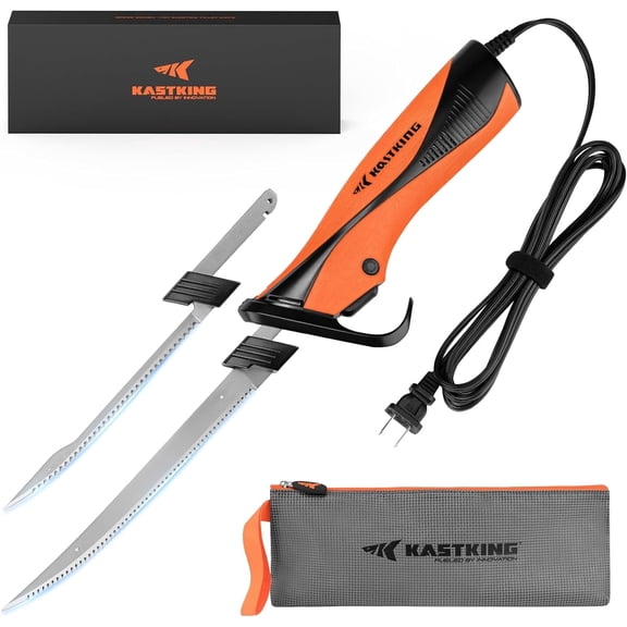 KastKing Speed Demon Electric Fillet Knife, High Torque, 2 Blade Sets