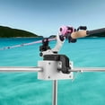 thumbnail image 6 of simhoa Fishing Rod Holder Mount Base for T Bar and Horizontal Bar White PP for Boat Fishing Pole Holder Mounting for Ship Yacht 25mm, 6 of 9