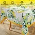thumbnail image 5 of Lemon Tablecloth for Rectangle Table 60"x102",Summer Fruit Table Cloth,Spill Proof Wrinkle Free French Floral Fabric Table Cover for Indoor Outdoor Dinning Camping Picnic, 5 of 6