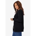 thumbnail image 3 of Woman Within Plus Size Perfect Long-Sleeve Cardigan Sweater, 3 of 4