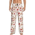 thumbnail image 1 of Fotbe Gingerbread Holiday Sweets Pantalones de Pijama para Hombre, Pantalones de Dormir, Pantalones de Casa con Cintura Ajustable y Bolsillos-Large, 1 of 6