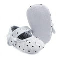 thumbnail image 4 of Douhoow Newborn Baby Girl Flower Dot Shoes Crib Shoes Infant Soft Sole Canvas Crib Shoes, 4 of 6