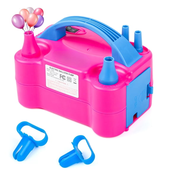 Electric Balloon Pump, Portable Electric Balloon Blower Machine Balloon Air Pump Dual Nozzle 110V 600W Balloon Inflator for Party Decorations