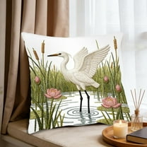 Nkmbld Throw Pillow Covers 18x18 inch - Summer Farmhouse Decorative Cushion Case for Living Room Couch Sofa Bed Short Lint Cushion Pillowcase