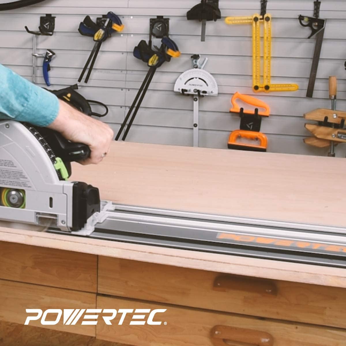 POWERTEC 71387 55” Guide Rail Joining 