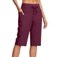 thumbnail image 2 of Holzkary Womens Capris with Pockets Loose Fit Casual Capri Pants Dressy Lightweight Ladies Baggy Cargo Pants for Hiking Capris Cargo Pants Summer Hiking Pants Lightweight Outdoor Quick Dry Pants, 2 of 8
