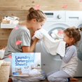 thumbnail image 6 of AOOOWER Dissolvable Laundry Sheets Strong Cleaning Detergent Sheet Safe For Delicate Skin And Baby Clothes Home Travel Use, 6 of 8