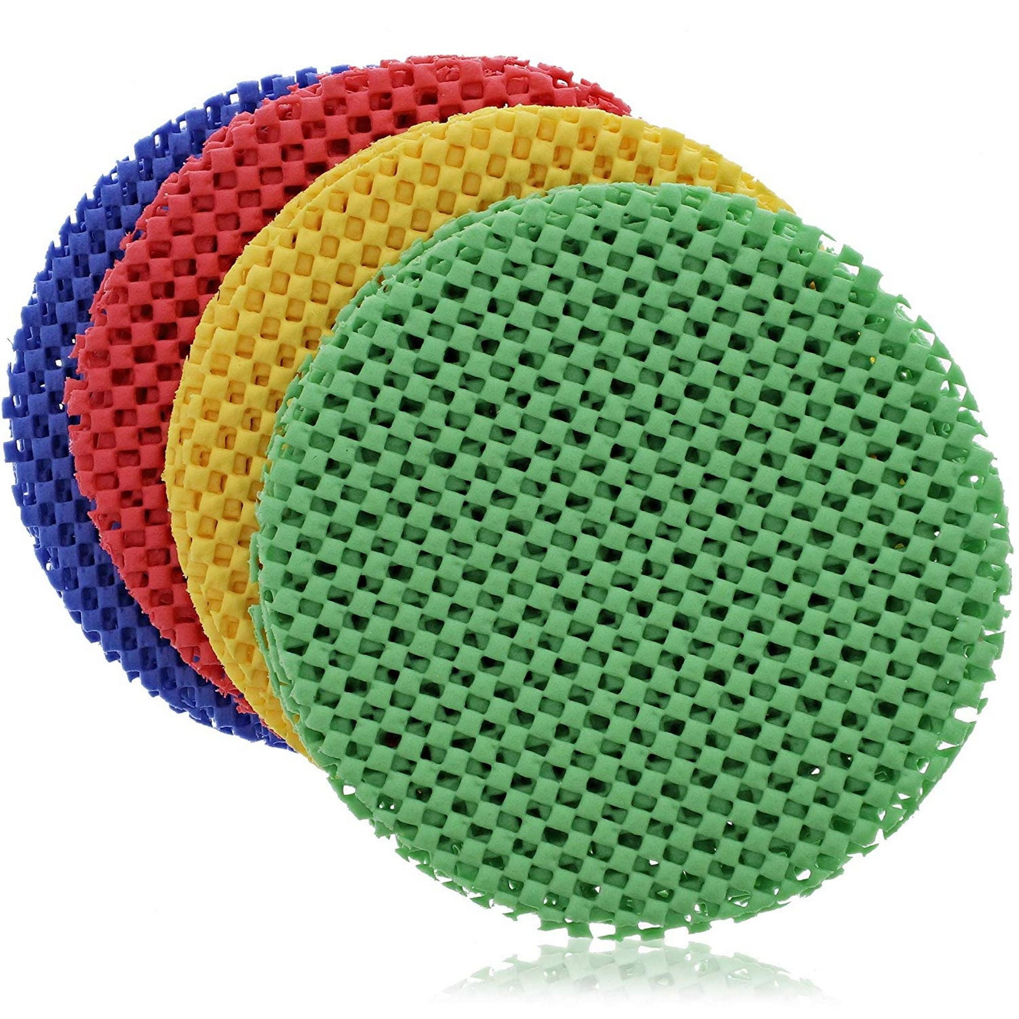 Juvale Jar Gripper Lid Opener Round Coaster Pads, 4 Colors (24 Pack