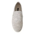 thumbnail image 4 of Dolce  Gabbana White Leather Lace Slip On Loafers Shoes, 4 of 9