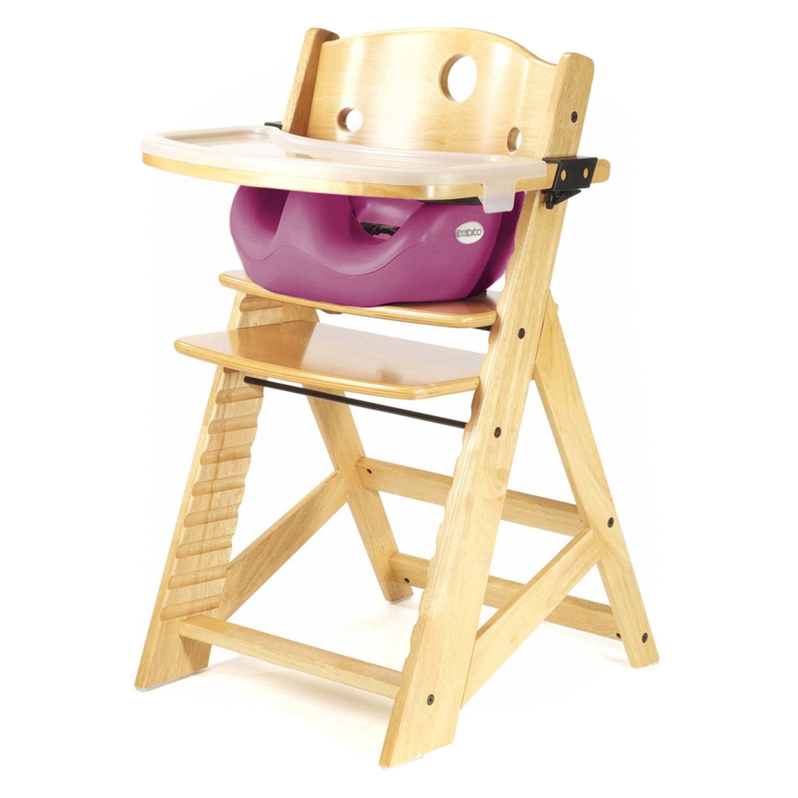 Keekaroo Height Right High Chair Natural with Black Infant Insert and