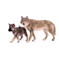 thumbnail image 2 of Wolf Dog Puppy with Wall Mural by Wallmonkeys Peel and Stick Graphic (36 in W x 24 in H) WM125984, 2 of 4