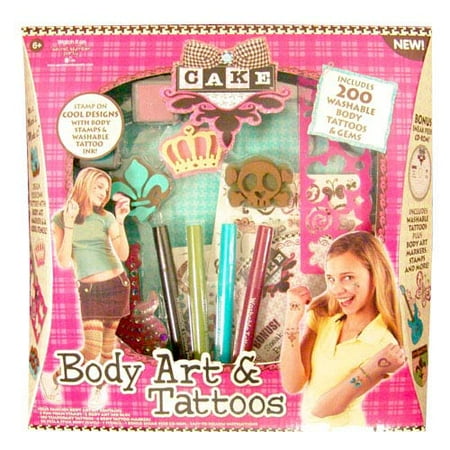 Cake Fashion Body Art and Tattoos Kit
