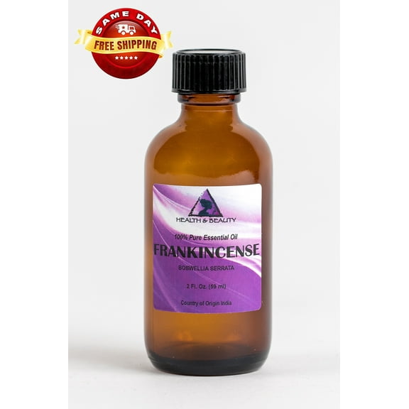 FRANKINCENSE / OLIBANUM ESSENTIAL OIL ORGANIC GLASS BOTTLE PURE 2 OZ, 59 ml