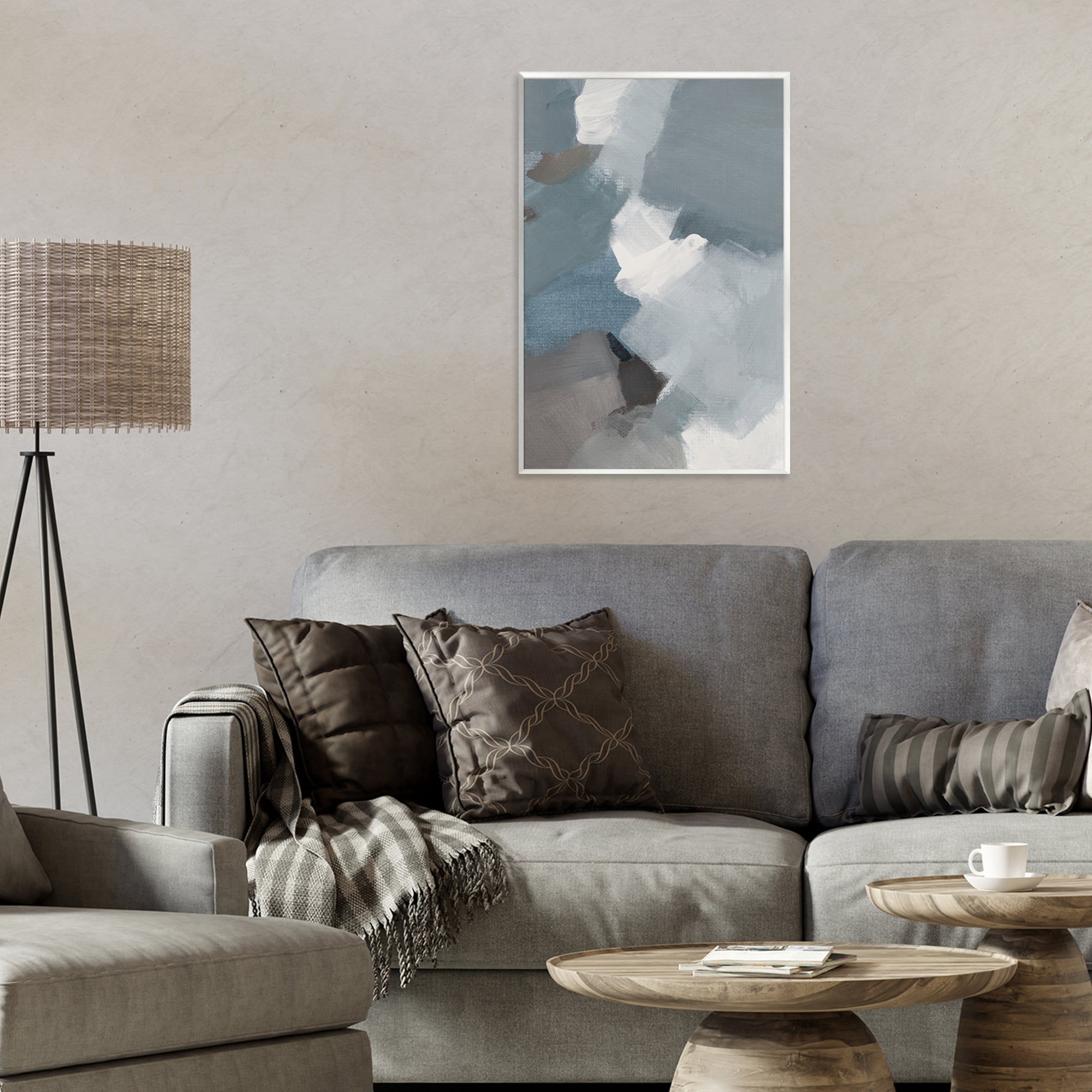 Stupell Industries Stormy Grey Abstract Wall Plaque Art, design by Lanie Loreth