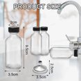 thumbnail image 3 of Botellas de vidrio, Bo Li Ping 2 oz Glass Bottles, Paquete de 12 Botellas de Vidrio Transparente Pequeñas, Botellas de Vidrio con Tapa, 3 of 4