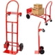 thumbnail image 1 of Diablito de Carga Tipo Plataforma 2 Posiciones Capacidad de Carga de 250 a 400 KG Ruedas Neumáticas de Caucho y Polipropileno Estructura de Acero Carrito Multiusos y Portátil (Rojo), 1 of 5