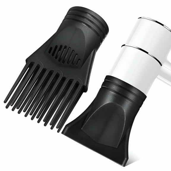 HIBIBUD 2 Pcs Hair Dryer Nozzle Blow Dryer Comb Attachment Hair Styling Tool Hair Dryer Parts Hairdryer Detangle Brush