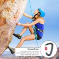 thumbnail image 4 of Yuarrent Mosquetón al aire libre anillo en D montañismo mosquetón hebilla de aluminio reutilizable de emergencia llavero equipo negro Ropa Deportiva, Zapatos Negro Yuarrent OD020396-01, 4 of 6