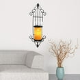 thumbnail image 4 of Juego de 2 candelabros de pared Baoblaze hierro forjado negro, 4 of 8