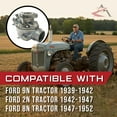thumbnail image 4 of The ROP Shop | Heavy Duty Marvel Schebler Carburetor Kit - Replacement for Ford Tractor 2N 8N 9N (1939-1952) OEM# 8N9510C - Replaces TSX33 TSX241A TSX241B TSX241C B3NN9510A 9N9510A, 4 of 8