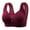 Wine, variant on Jsaierl Womens Bras No Wire Push Up T-shirt Bras Seamless Padded Bralettes Elegant Everyday Full Figure Bras