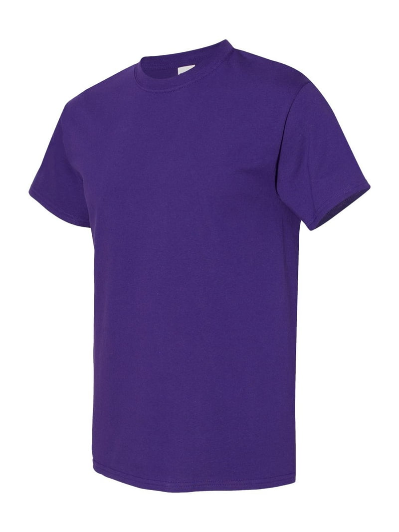 Men Heavy Cotton Multi Colors T-Shirt Color Purple 4X-Large Size