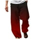 thumbnail image 2 of Pantalones largos de verano para hombre, informales, a la moda, con estampado degradado, cintura elástica, rectos, 2 of 5