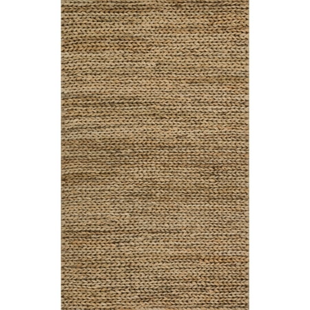 - Alexander Home Hand-woven Natural Beige Jute Farmhouse Rug (2' x 3') - 2' x 3'