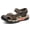 Dark Brown, variant on Breathable Hollow Leather Outdoor Walking Sandals Impact Resistant Toe Guard For Camping, Beach & Daily Travel