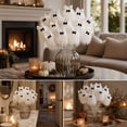 thumbnail image 4 of Clearance Gunhay Halloween White Ghost Stems, 12 Inch Cute Glitter Ghost Picks with Tassel Gothic Spooky Tree Picks for Halloween Table Centerpieces Decorations, 4 of 7