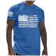 thumbnail image 1 of Mens Independence Day T-Shirts USA Flag Graphic T-Shirts Short Sleeve American Patriotic Vintage T Shirt 3XL, 1 of 5