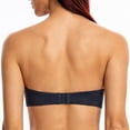 thumbnail image 2 of MELENECA Women's Stay Put Padded Cup with Lift Underwire Push Up Strapless Bras Navy Blue 42C, 2 of 3