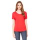thumbnail image 1 of Camiseta de mujer con escote redondo holgado ROJO XL Bella + Lienzo 8816, 1 of 1