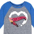 thumbnail image 3 of Hot Wheels - Burnout Heart - Toddler & Youth Raglan Graphic T-Shirt, 3 of 4