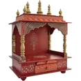 thumbnail image 1 of Homecrafts Decor Home Temple/Pooja Mandir/Wooden Temple/Temple for Home/Mandap-MEDIUM44, 1 of 5