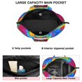 thumbnail image 3 of Colorful Rainbow Tie Dye Spiral Pattern Travel Tote Bags for Women Carry On,Large Weekender Bags for Women Travel,Multi Functional Duffle Bag for Work,Shopping,Sports, 3 of 5