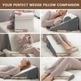 thumbnail image 5 of Texstead Bed Wedge Pillow for Sleeping, Memory Foam Wedge Pillow Set for Post Surgery 10 Inch Pillow Wedge with Washable Cover for Legs, Back Pain, Snoring, Alleviate Acid Reflux, 5 of 5