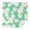 Green Daisy Flower, variant on Black Daisy Flower White Blooms Pattern Square Tablecloth,Waterproof Square Table Cover,Wipeable Spillproof Washable Table Cover for Home Kitchen Party Decor 42"X42"(107x107cm)