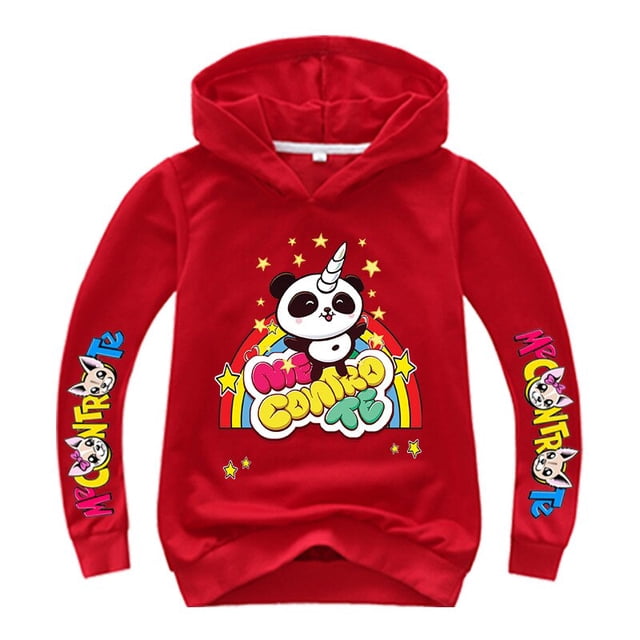 Sudadera con capucha de moda para bebés, Tops, ropa de primavera y otoño, abrigo con capucha con estampado de Panda de dibujos animados, camiseta de manga larga, trajes para niños 13T Gao Jinjia LED