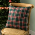 thumbnail image 6 of AUQ 2026 New Pack of 2 Christmas Plaid Decorative Throw Pillow Covers Scottish Tartan Cushion Case for Farmhouse Home Holiday Decor Red and Green,18 X 18 Inches, 6 of 6